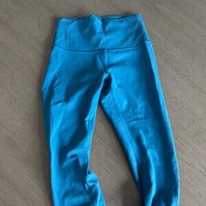 Lululemon Leggings Beautiful Blue Color!